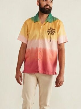 Mother The Hooky Hawaiian Collared Shirt In Towel Boy
